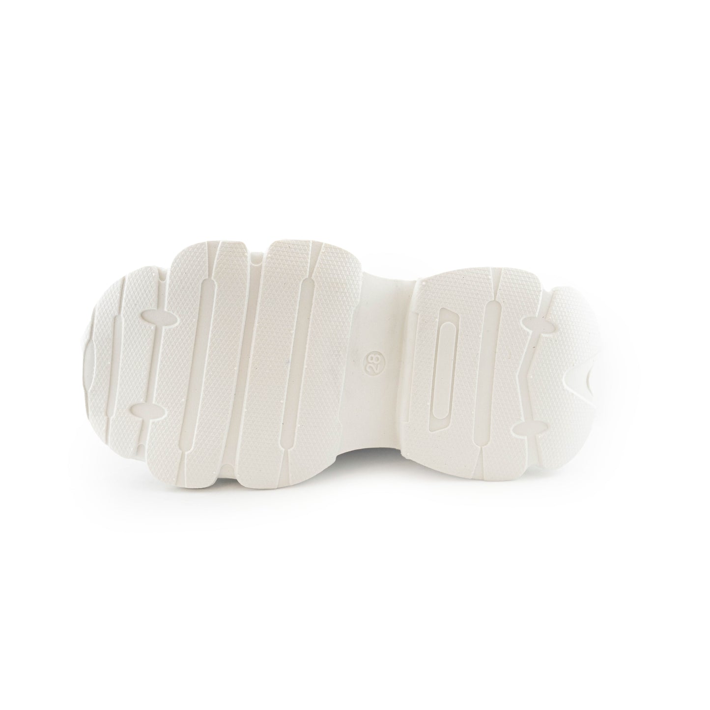 Kids' Chunky Sneakers – 128 White Lightweight Shoes
