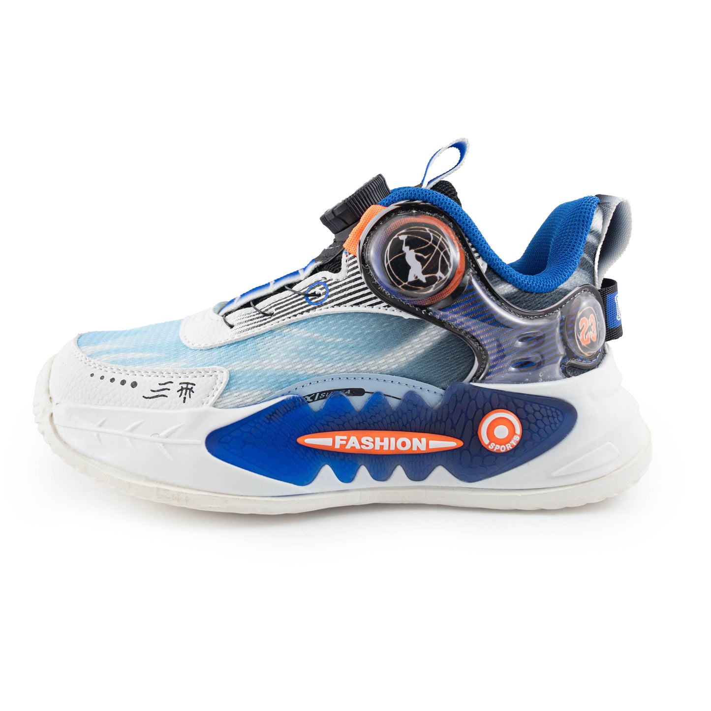 Kids/ Youth Boy Sneakers - Basketball Shoes - 8815 Blue Orange
