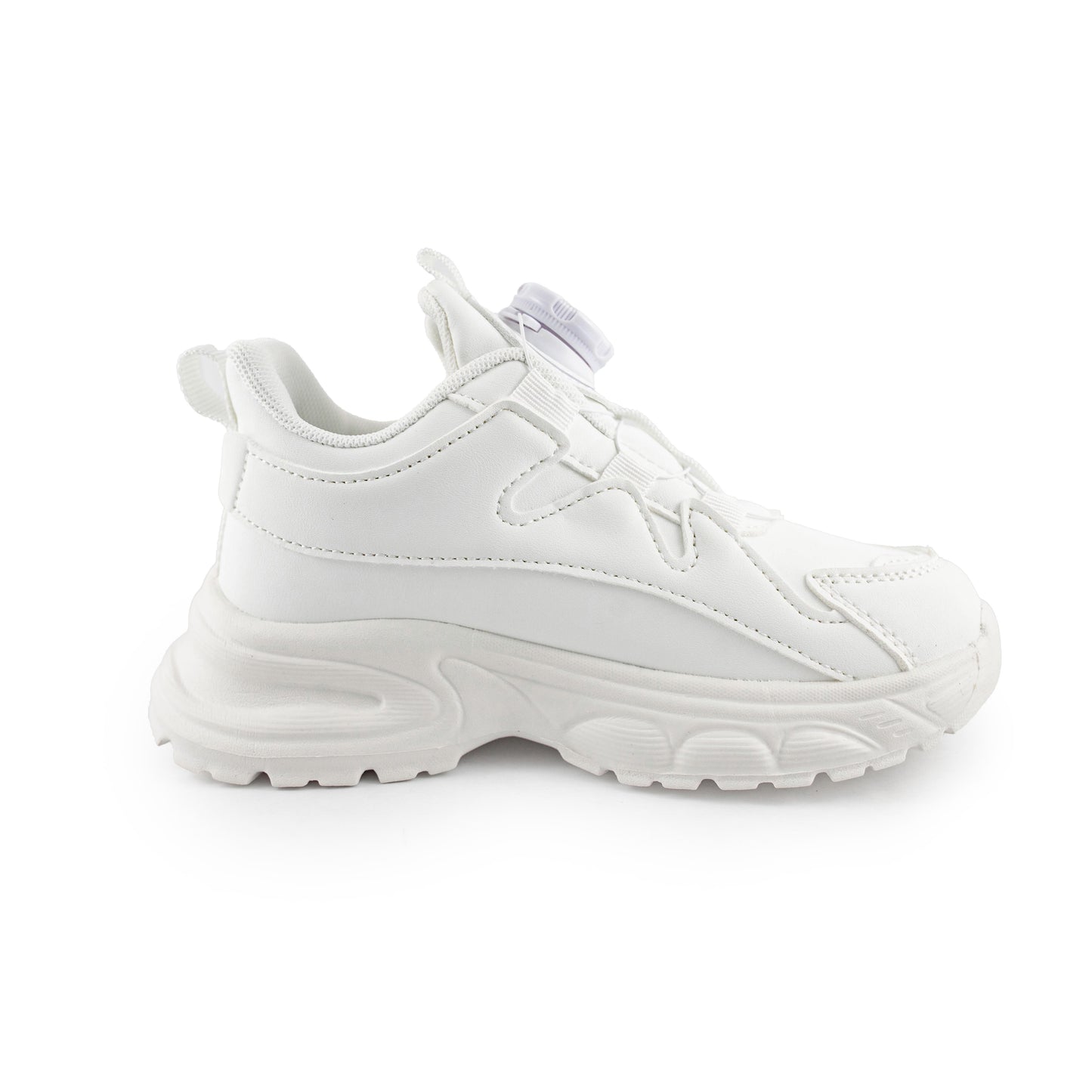 Kids' Rotary buckle Sneakers - A28666 White