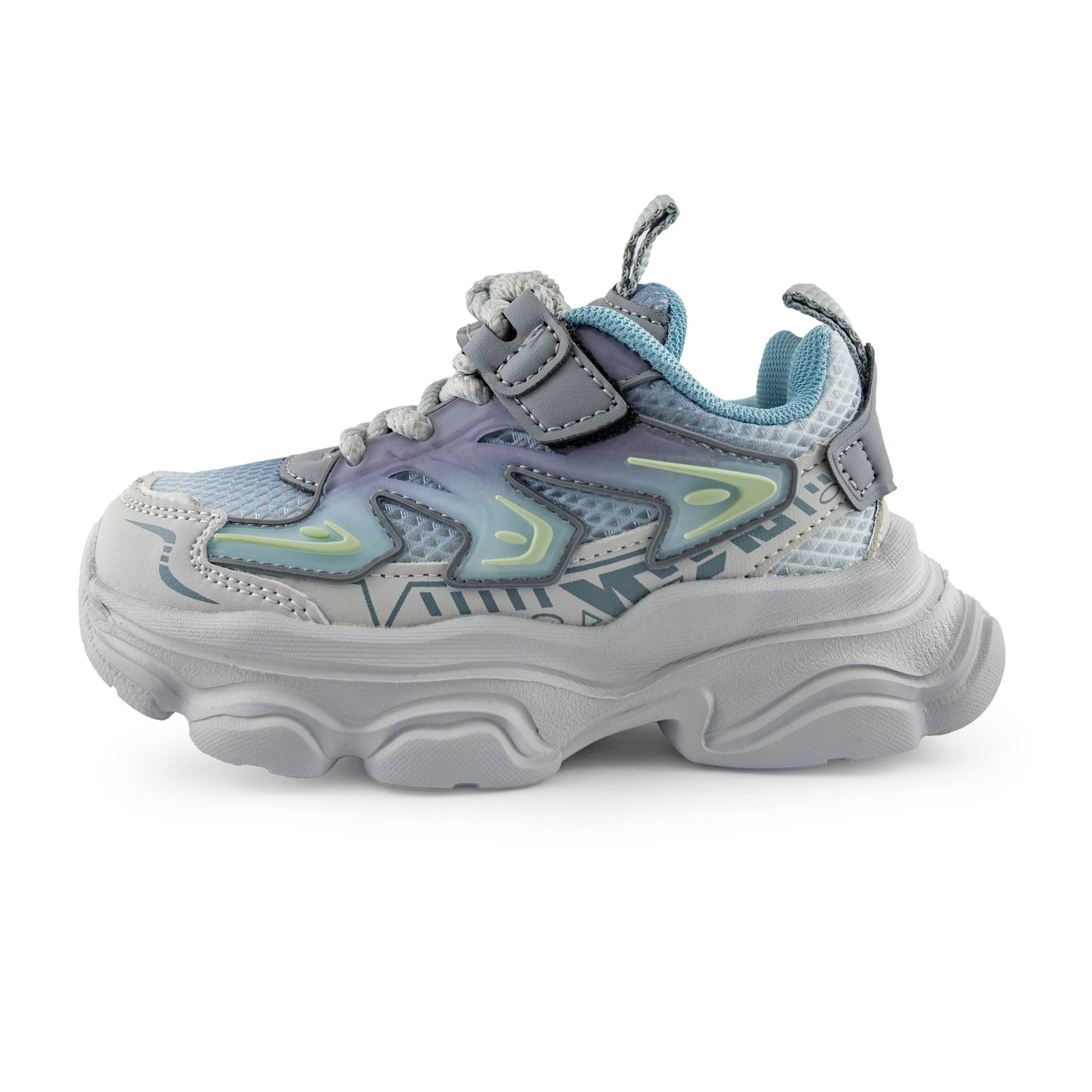 Kids' Chunky Sneakers – Stylish & Comfortable Sport Shoes - A6820 Gray