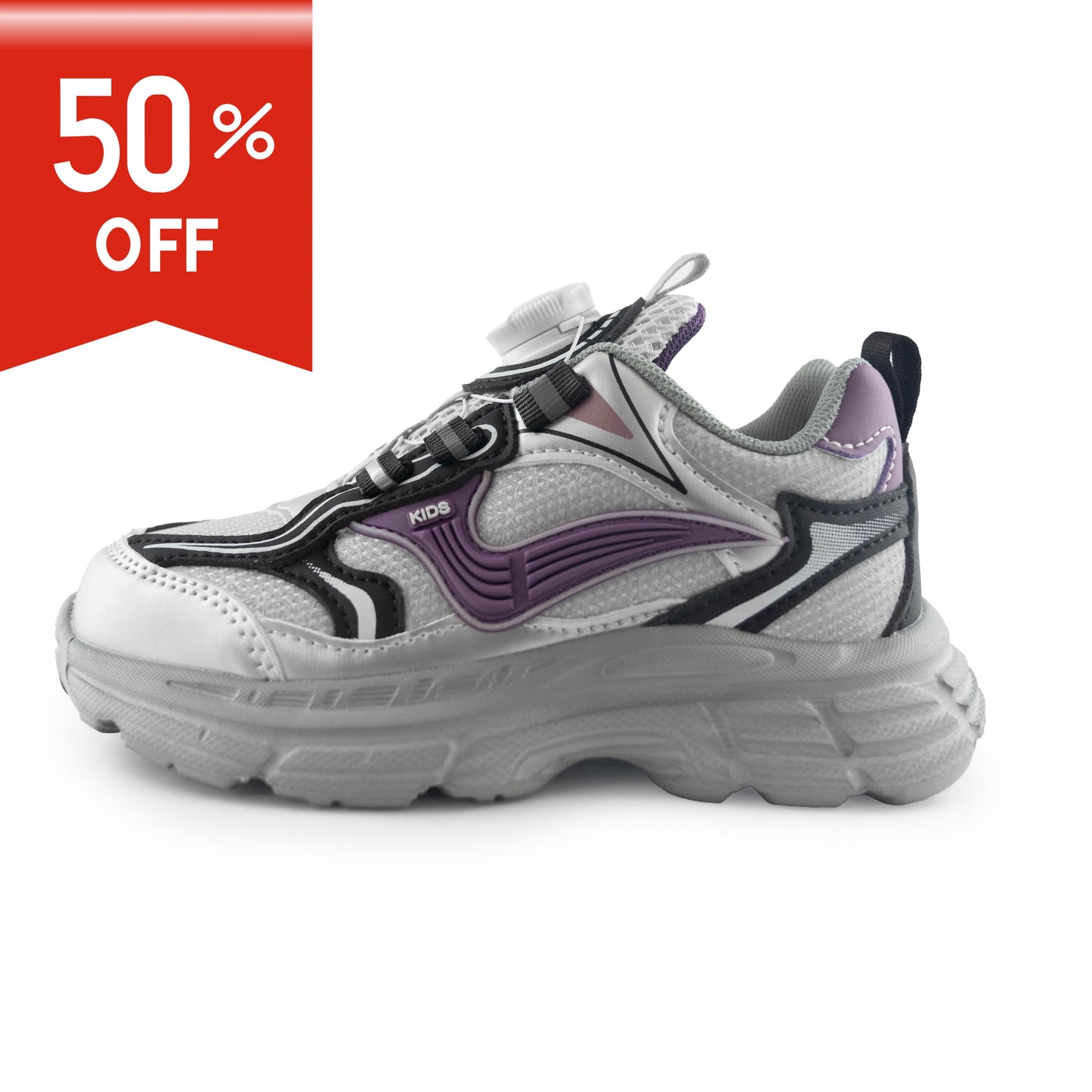 Kids'/Youth Rotary buckle Sneakers - A78862 Purple