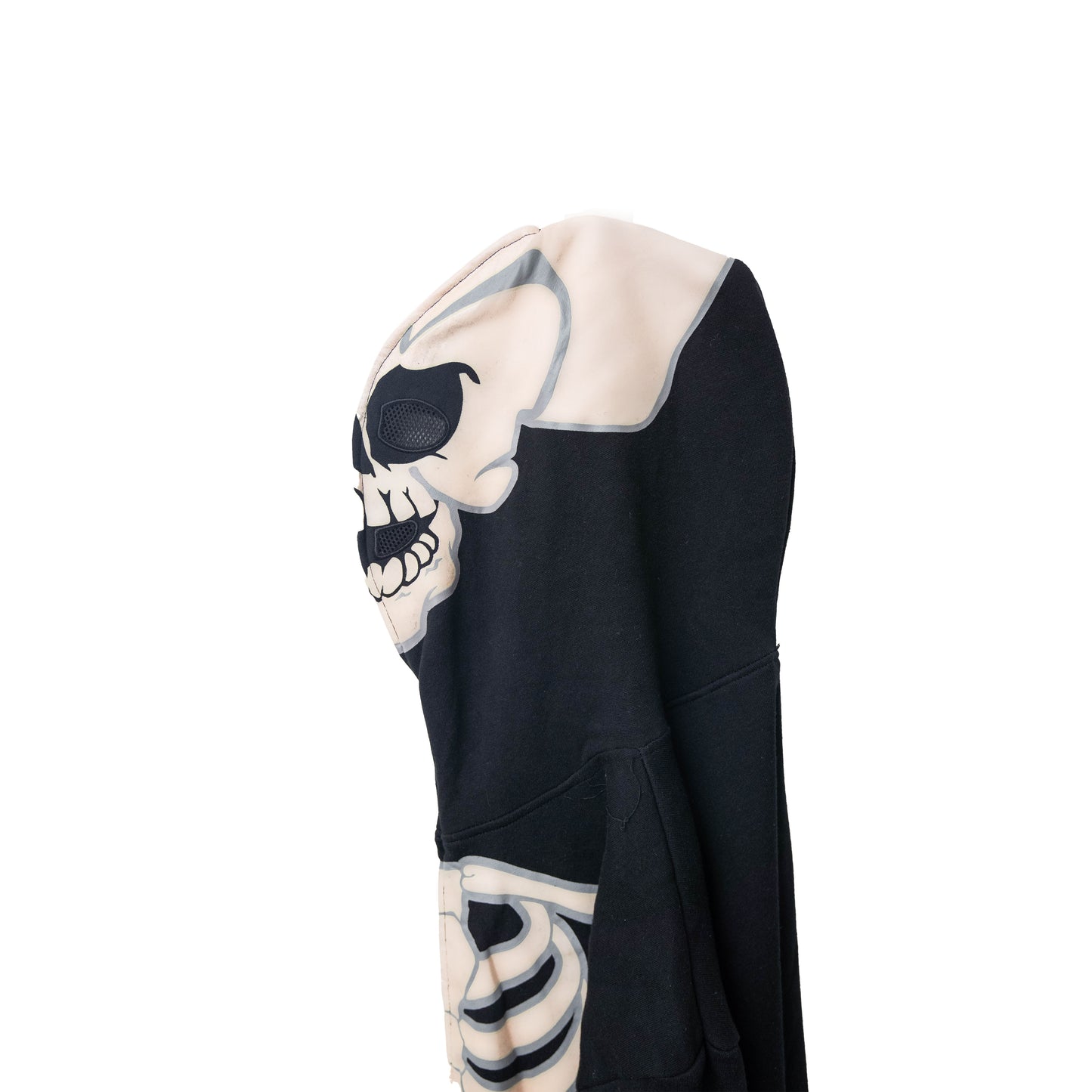 Boys Skull Zip Over Face Hoodie