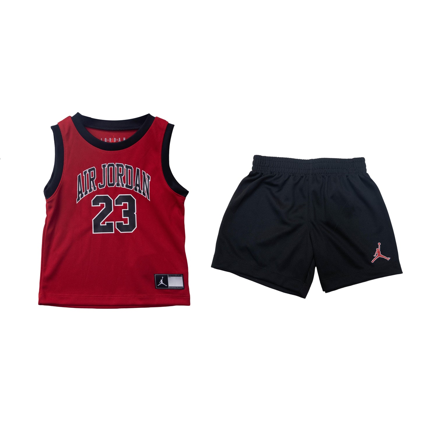JordanDNA JORDAN MUSCLE & SHORT SET for Kids' Red Black