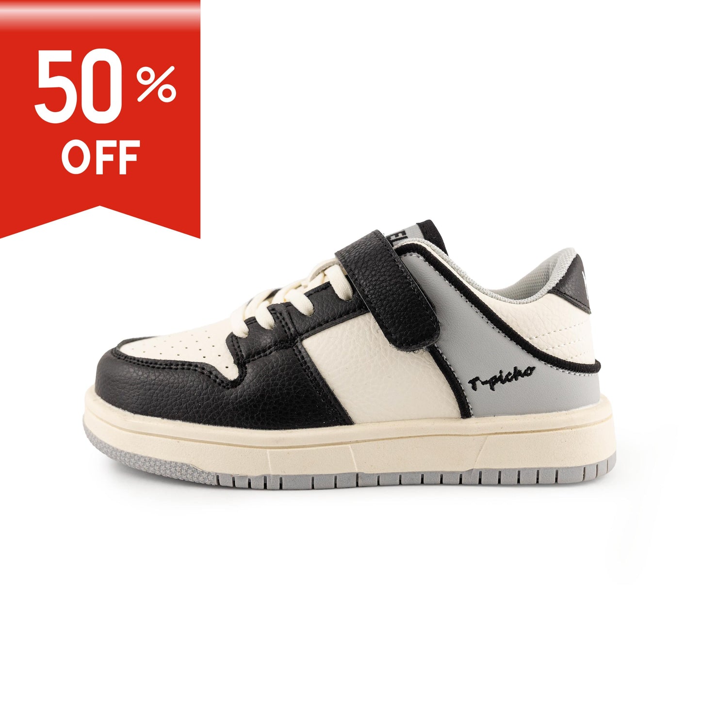 Kids'/Youth Retro Low-Top Sneakers - YY601 Black