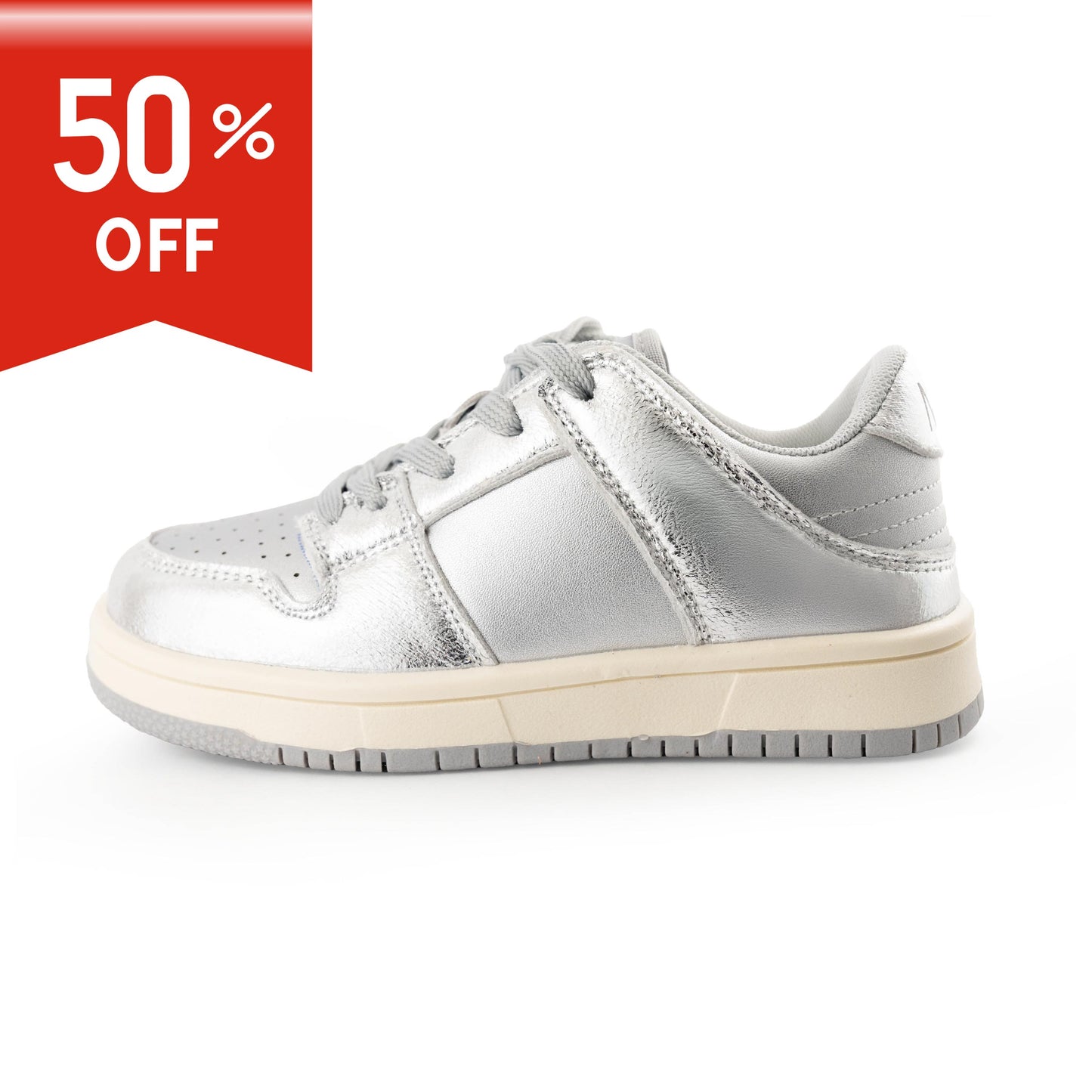 Kids'/Youth Retro Low-Top Sneakers - YY601 Sliver