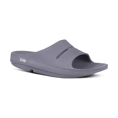 OOFOS OOahh Unisex Slide 1100 Slate