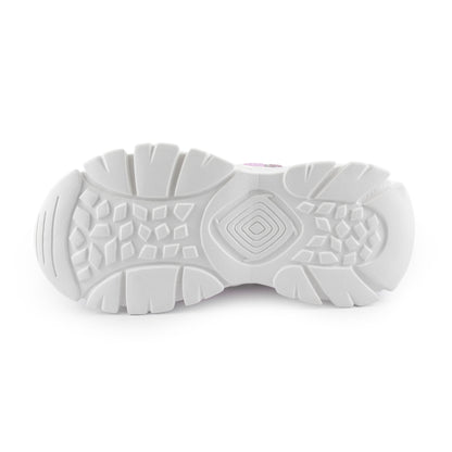 Youth Girls Sneaker With Cartoon Girl Print 1138 Purple