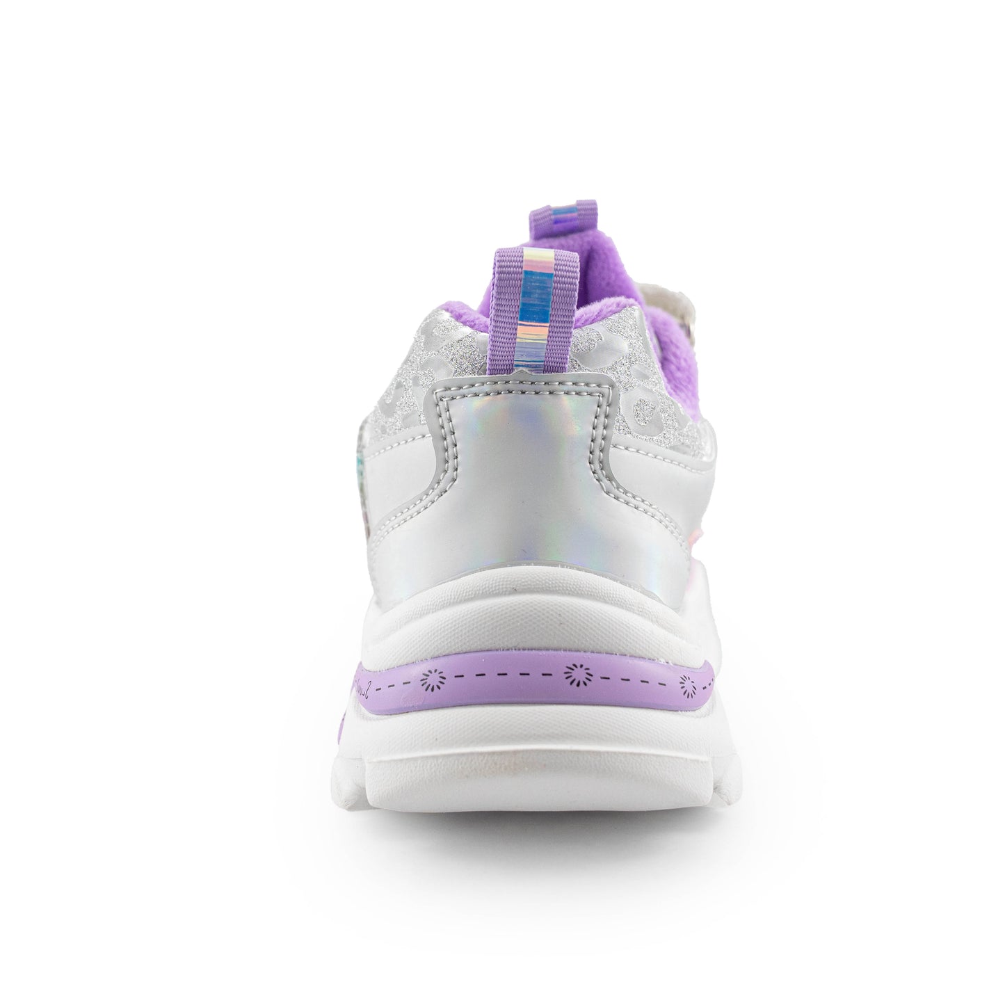 Youth Girls Sneaker With Cartoon Girl Print 1138 Purple