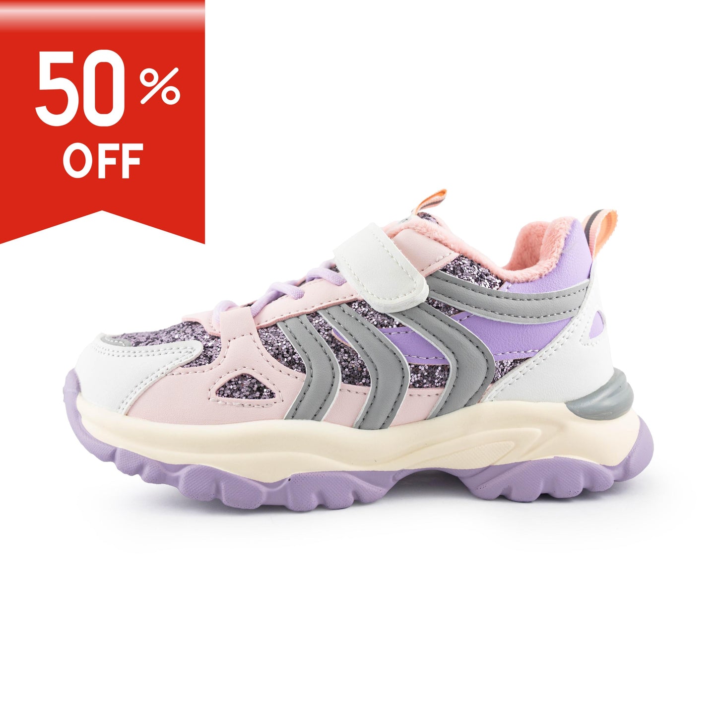 Youth Sparkle Girl's  Sneakers 1151A Pink/ Purple