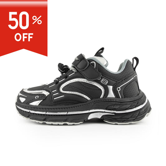 Kid's/Youth Unisex Sneakers - 7112 Black Sliver