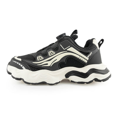 Youth Chunky Rotary buckle Sneakers - 8903 Black