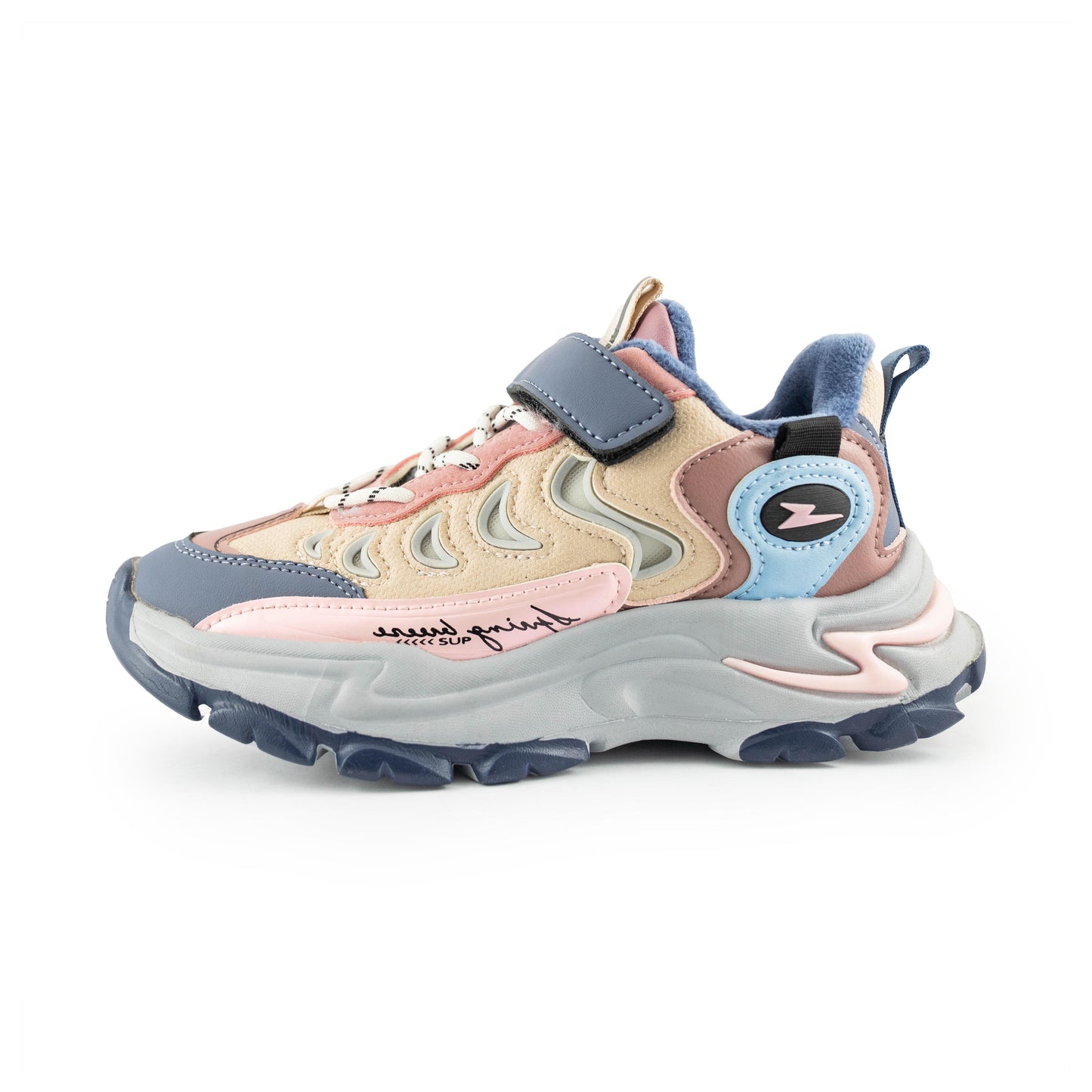 Youth Life Style Sneaker - C8006 Pastel pink/Blue/Beige
