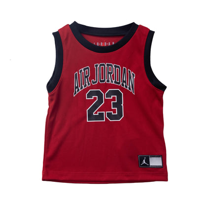 JordanDNA JORDAN MUSCLE & SHORT SET for Kids' Red Black