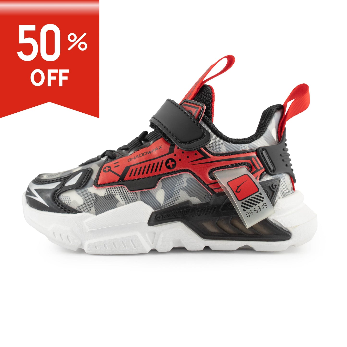 Shaoowfax Kids' Fashion Children's Sports Shoes Boys Running Sports Shoes - UK143050Red