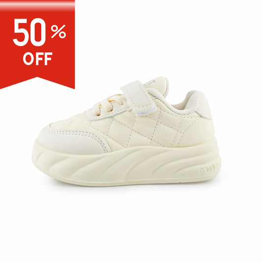 Kids' Quilted Comfort Sneakers - Z986 White